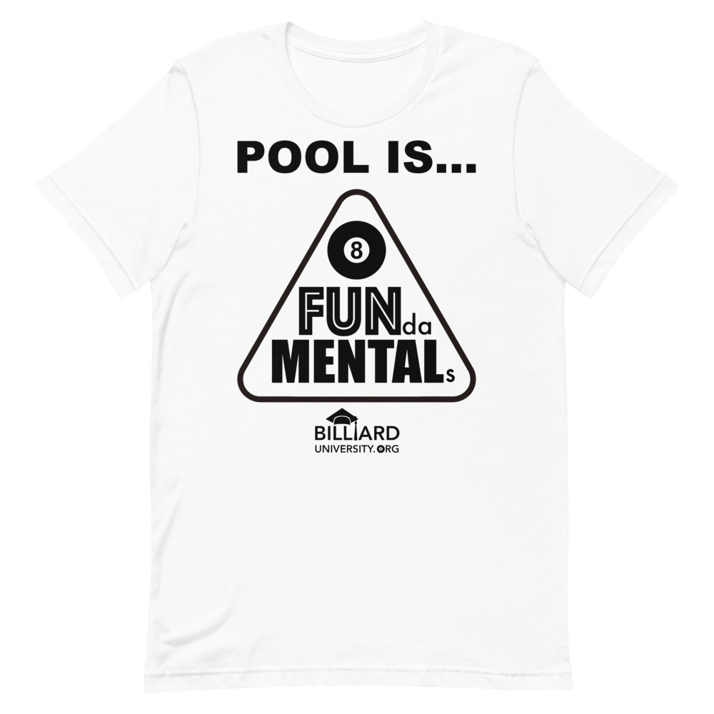tempereret sofa binær Pool Fundamentals Rack - black ink - premium unisex T-shirt - Dr. Dave  Billiard T-Shirts, Mugs, Caps, Posters