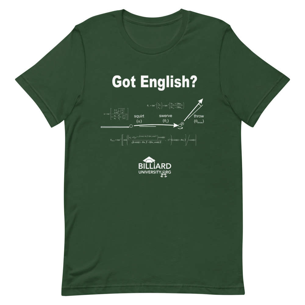 "Got English?" pool and billiard T-shirt