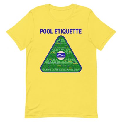 "Pool Etiquette" billiard T-shirt