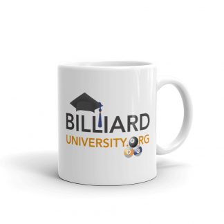 "Billiard University" pool and billiard mug