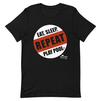 "Eat and Sleep Pool" billiard T-shirt