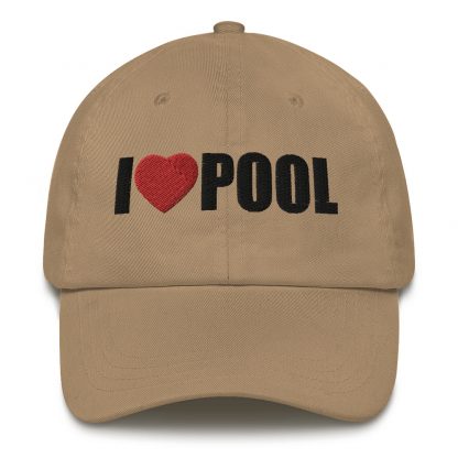 "I Love Pool" billiard cap