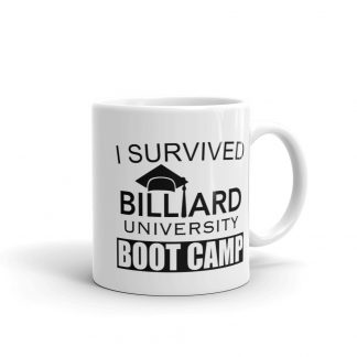 "BU Boot Camp Survivor" pool and billiard mug