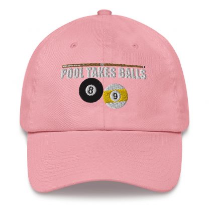 "Pool Takes Balls" pool and billiard baseball cap