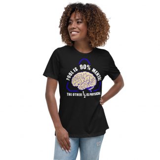 Pool is 90% Mental – color ink – women's cut T-shirt