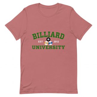 "Classic Billiard University" pool and billiard T-shirt