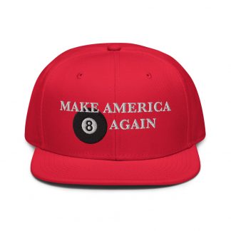 "Make America Eight Again" pool and billiard baseball cap