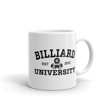 "Classic Billiard University" pool and billiard mug
