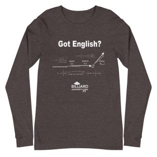 "Got English?" pool and billiard long-sleeve shirt