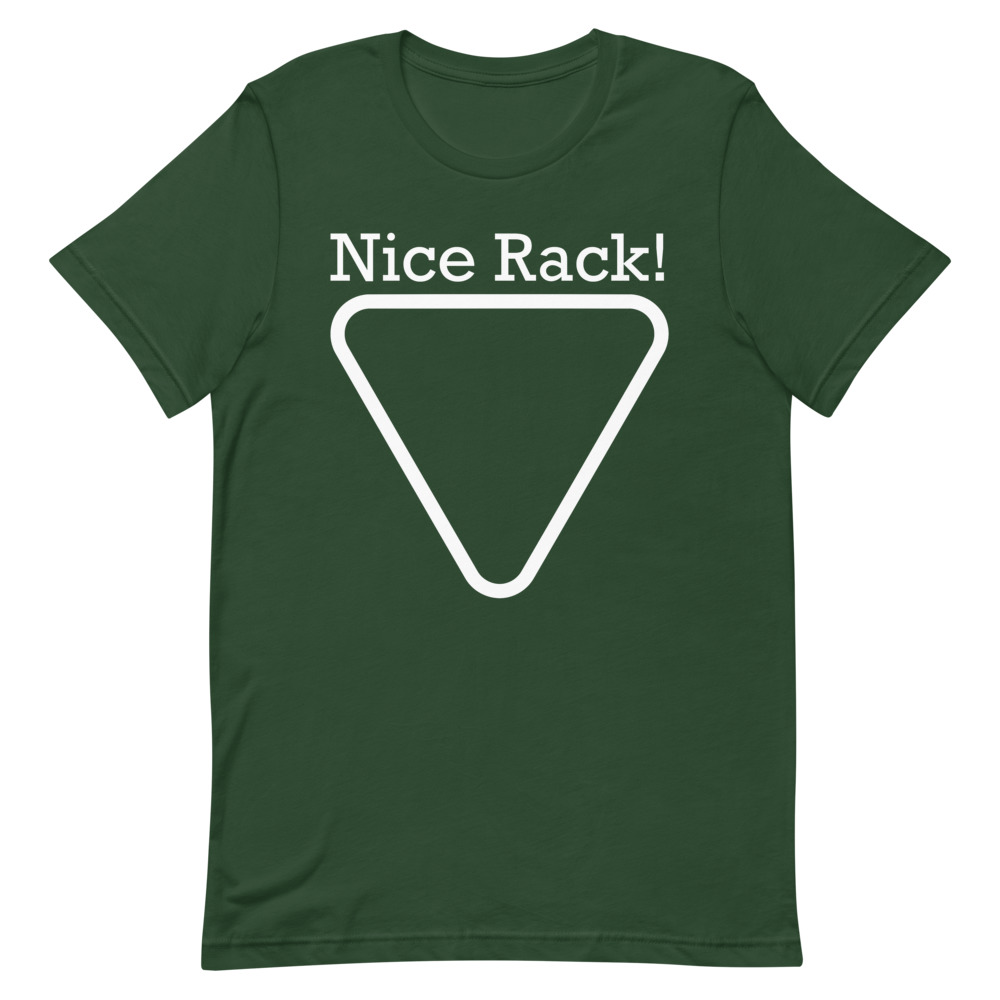 "Nice Rack" pool and billiard T-shirt