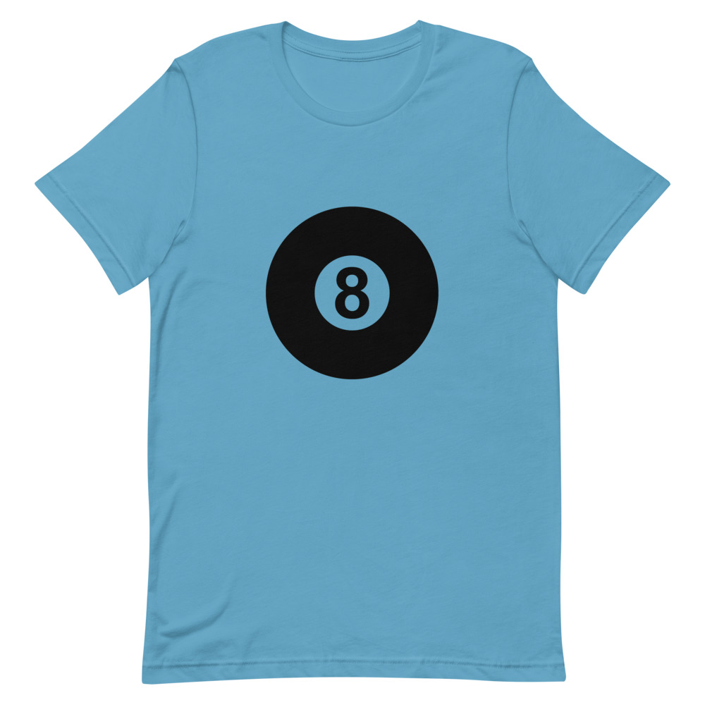 Eight Ball – black ink – premium unisex T-shirt - Dr. Dave Billiard T ...
