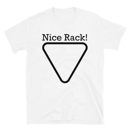 "Nice Rack" pool and billiard T-shirt