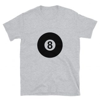 "Eight Ball" pool and billiard T-shirt