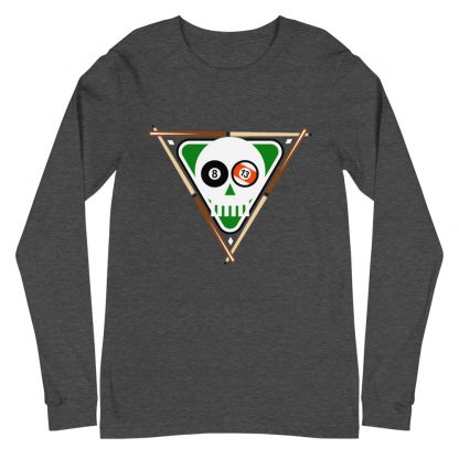 "Skull Rack" pool and billiard long-sleeve T-shirt