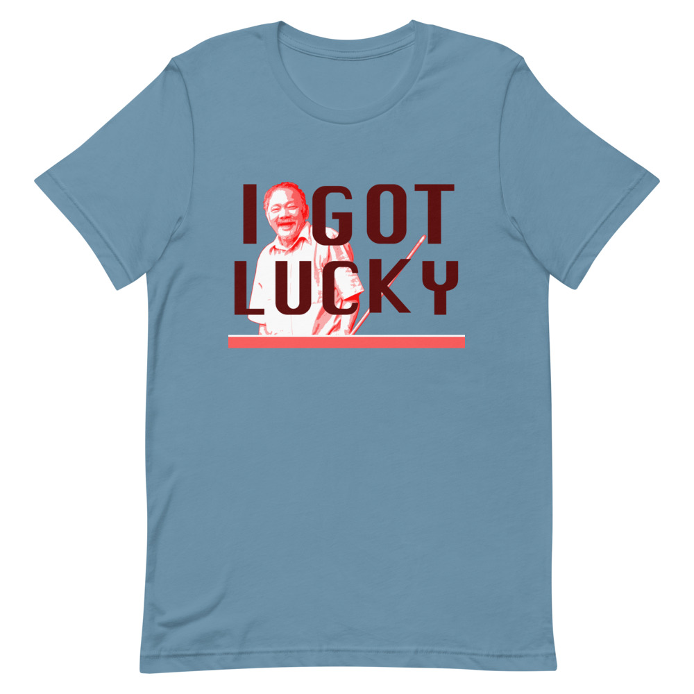 "Efren - I Got Lucky" pool and billiard T-shirt