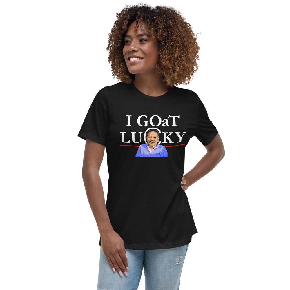 I GOaT Lucky – color ink – women's cut T-shirt