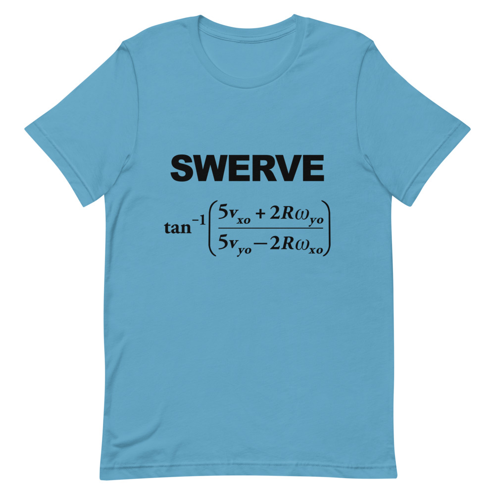 "Swerve" pool and billiard T-shirt