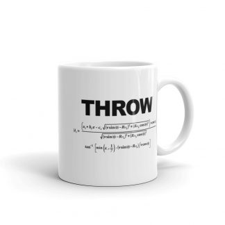 "Throw" pool and billiard mug