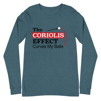 Pool Coriolis Effect - color ink - unisex long-sleeve shirt