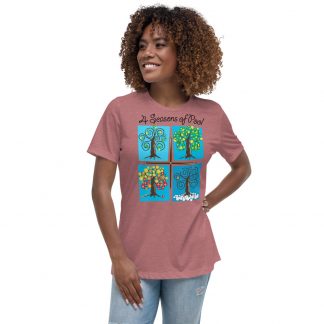 Four Seasons of Pool – color ink – women's cut T-shirt