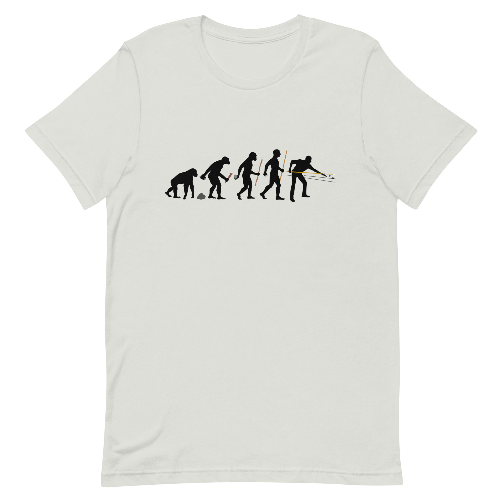 Pool Player Evolution color ink premium unisex T shirt Dr