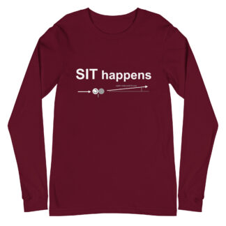 SIT Happens - color ink - unisex long-sleeve T-shirt