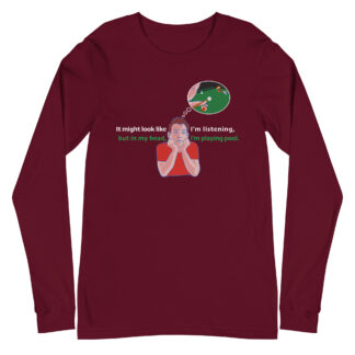 In My Head - color ink - unisex long-sleeve T-shirt