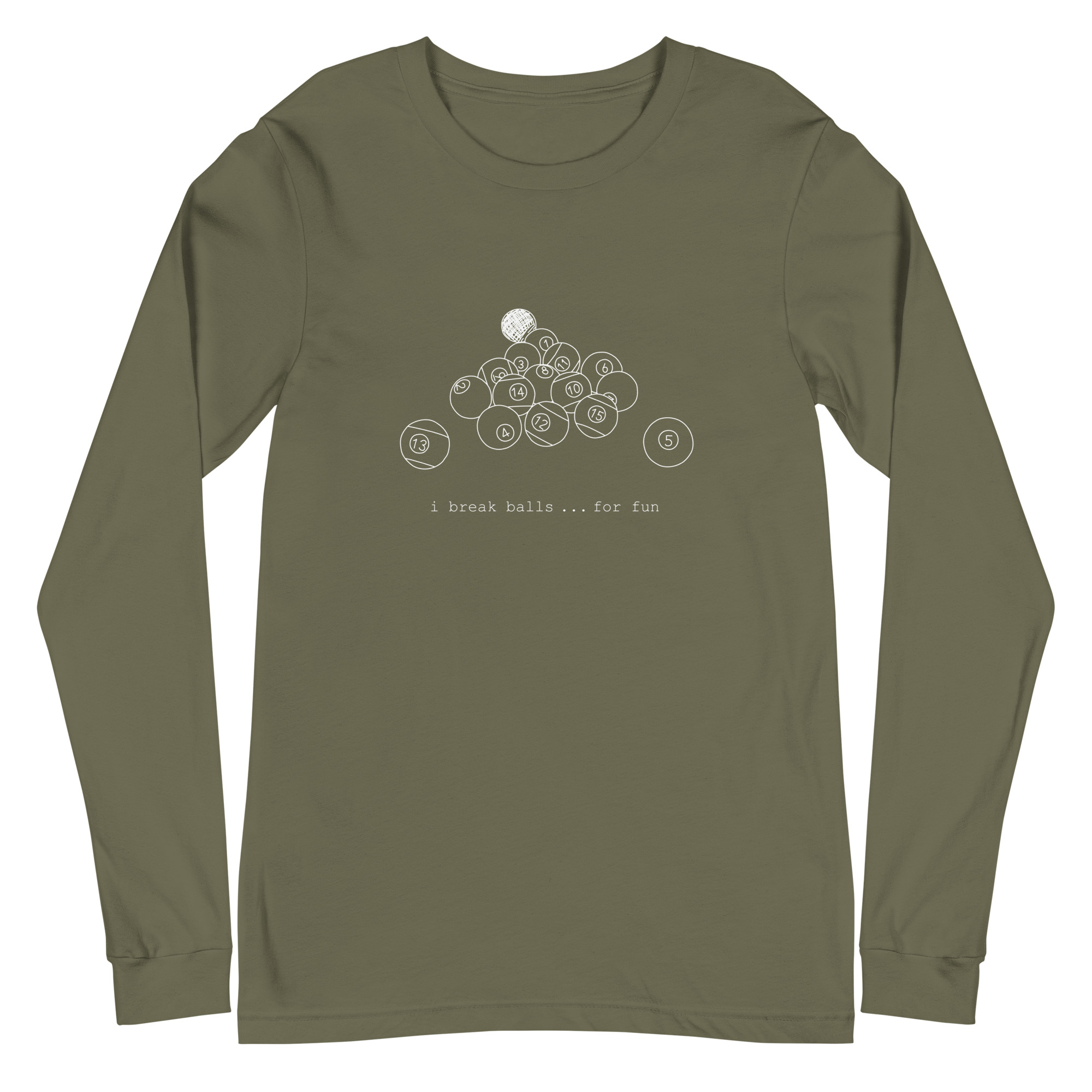 I Break Balls For Fun - color ink - unisex long-sleeve T-shirt - Image 7