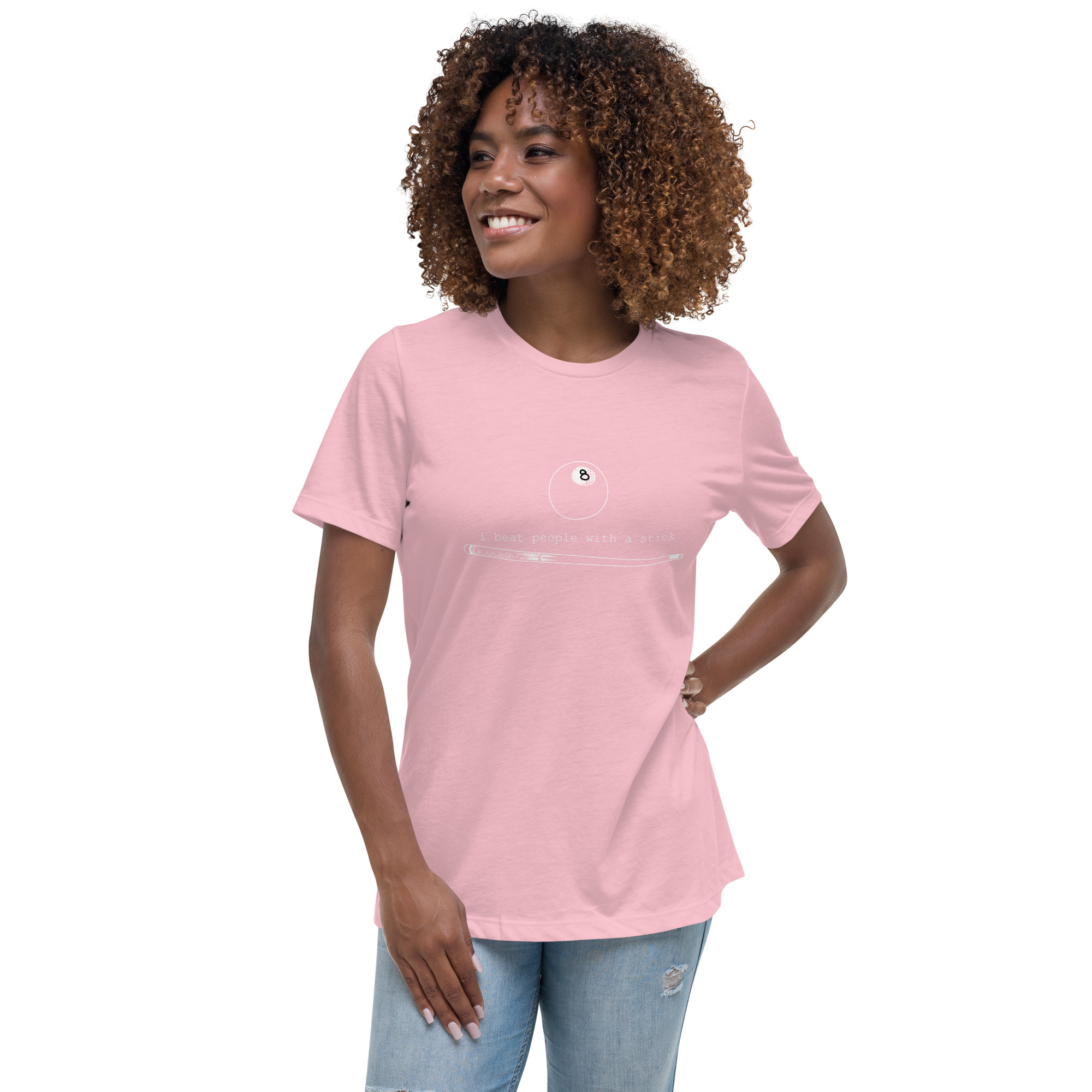 I Beat People With a Stick – color ink – women's cut T-shirt - Image 7